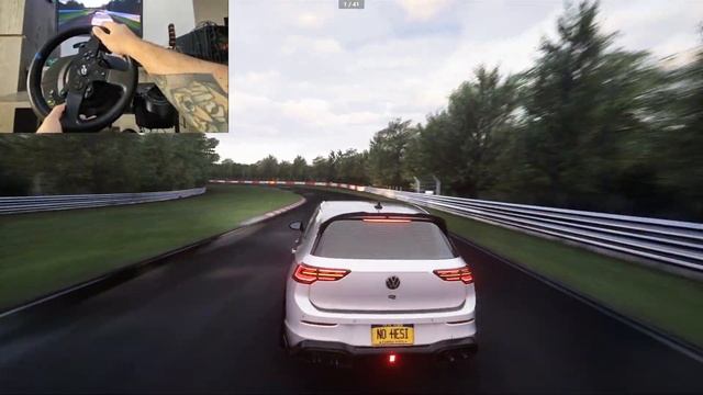 350 HP Volkswagen Golf 8 R ILLEGAL drift @ nurburgring - assetto corsa - gameplay (pov) смотреть онлайн