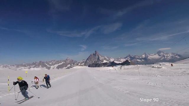 Summer skiing - July conditions in Zermatt and Cervinia смотреть онлайн