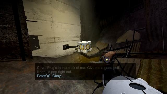 Portal 2 cut scene recreation - Cube Johnson смотреть онлайн