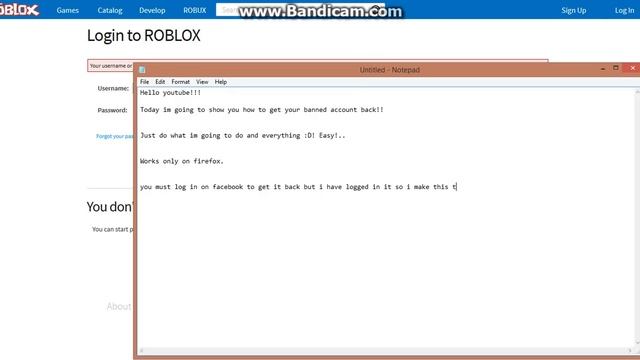 ROBLOX ~ How to get your banned account back [[2017]] смотреть онлайн