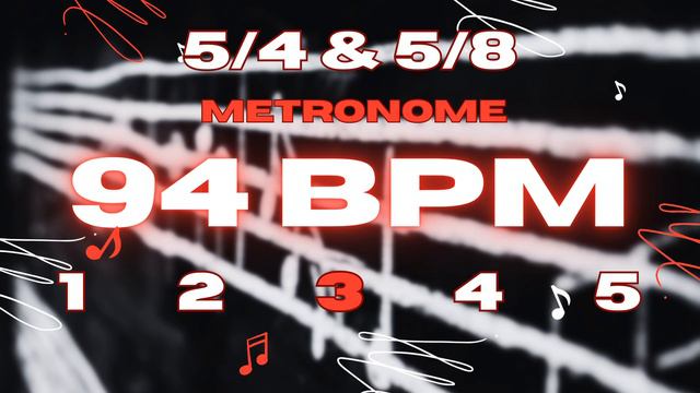 94 BPM - 5/4 & 5/8 Metronome смотреть онлайн