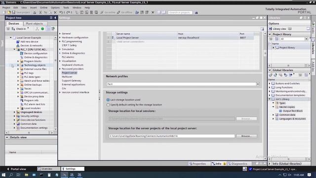 Siemens | Working with a Local Project Server within TIA Portal V16 | EandM смотреть онлайн