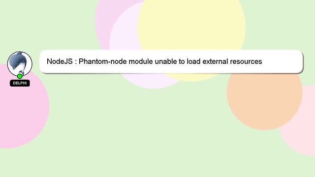NodeJS : Phantom-node module unable to load external resources смотреть онлайн