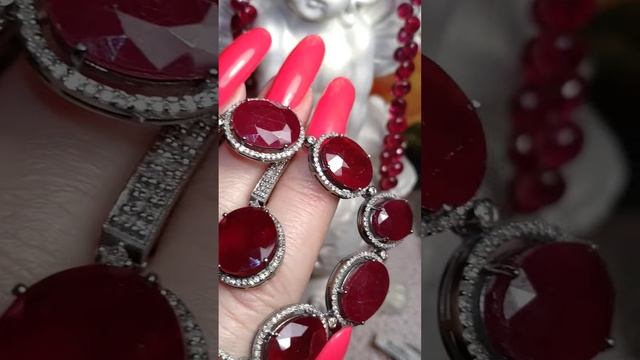 Рубиновое Колье Серьги и Кольцо ?❤️?? Классическая Роскошь ❤️??❤️? Вотсап+7 928 394 26 55 смотреть онлайн