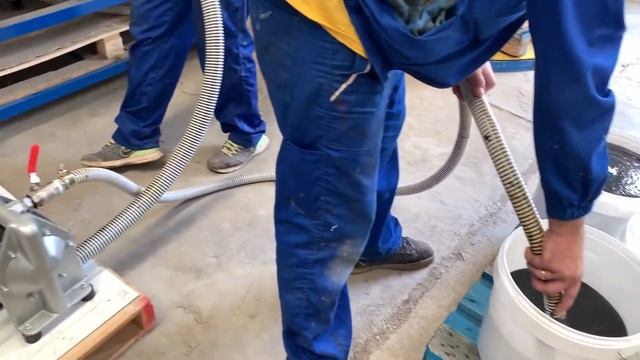 AODD Dellmeco DM25/125ATT Bitumen Emulsion | Двойномембранна помпа Хенлих за битумна емулсия