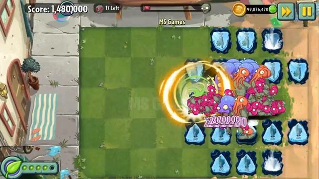 PvZ 2 Power Up INFINITE - Every Plants Max Level Vs 100 Octo Zombies смотреть онлайн