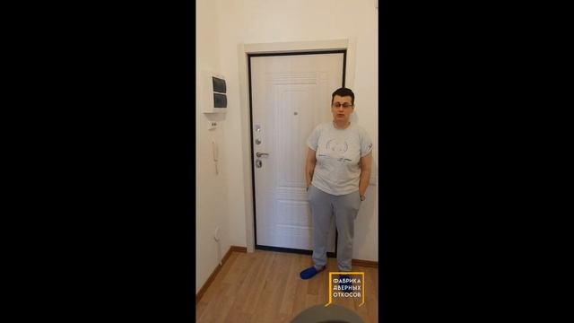 Отзыв 13. Установка откосов из МДФ с наличником цвета 