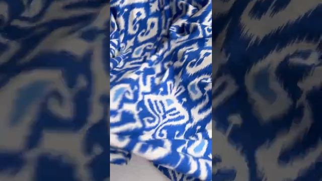 Штапель Икат вискоза 100% Аделия Бонар Турция от 1 метра и более.... смотреть онлайн