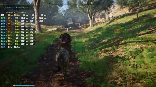 Assassin's Creed Valhalla - FPS monitor - тест производительности смотреть онлайн