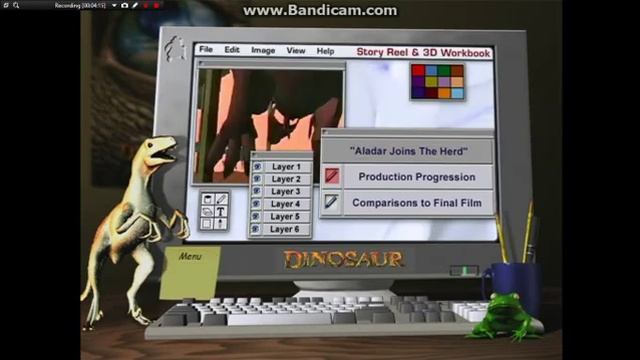 Disney's DINOSAUR (2001) DVD, 2 Disc Collector's Edition, Disc 2 Menu