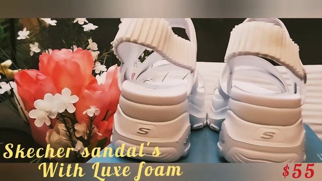 Skecher's Street Los Angeles With Air-Cooled Memory foam and Skecher SandaL with Luxe Foam(UNBOXING смотреть онлайн