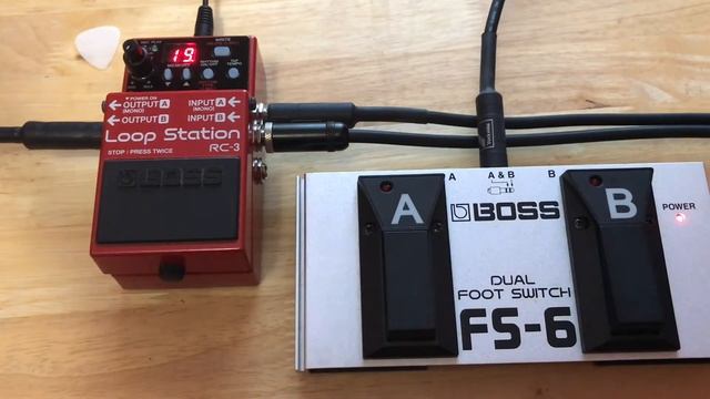 BOSS RC 3 Loop Station w FS-6 dual foot switch смотреть онлайн