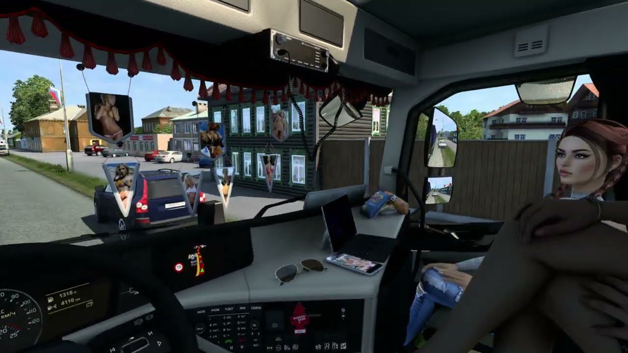 [ETS 2] Volvo FH 12 4x2 HotGirls Cruising RusMap смотреть онлайн