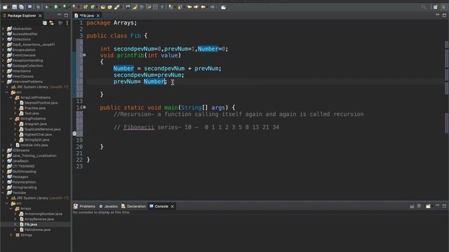 Fibonacci Series in Java Using Recursion | TCS, Infosys, Cognizant,Accenture Frequently Asked ? смотреть онлайн