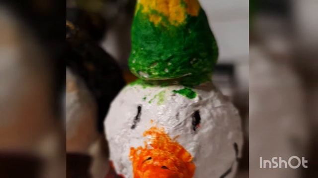 Ёлочные игрушки из папье-маше! Мы трудились полтора месяца! смотреть онлайн