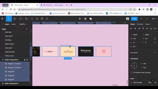 How to make a simple Auto Carousel Slider design in #Figma смотреть онлайн