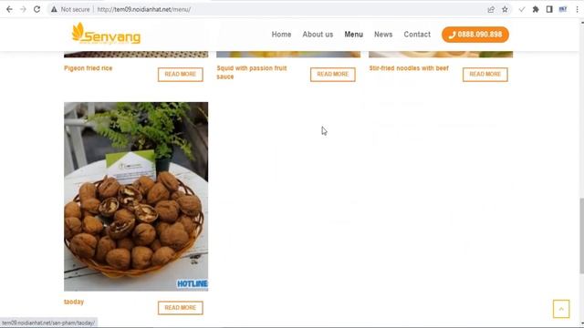 Free WordPress Theme of full code Website for Restaurants, Seafood Restaurants смотреть онлайн