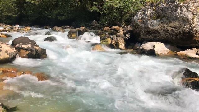 Горная река, Бзыбское ущелье, Абхазия, экскурсия, туризм, сказочная природа смотреть онлайн