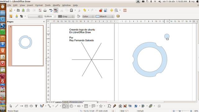 Creando logo Ubuntu usando LibreOffice Draw смотреть онлайн
