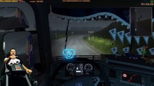 Поездка в Москву на Камазе - Euro Truck Simulator 2 на руле Fanatec ClubSport