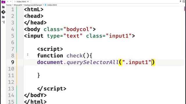 Javascript Exercise | Changing Body Color With Input Text Box смотреть онлайн