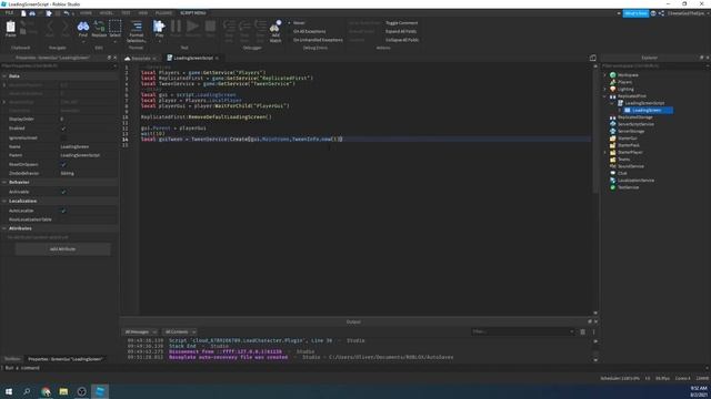 Loading Screen with TweenService and ReplicatedFirst - Roblox Scripting Tutorial смотреть онлайн