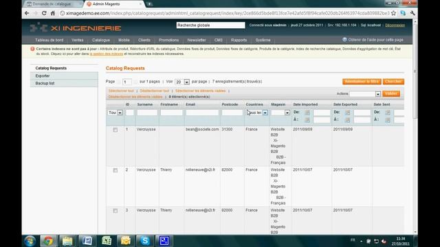 Gérer les demandes de catalogues - E-commerce Magento B to B par Xi Ingénierie (3/8) смотреть онлайн