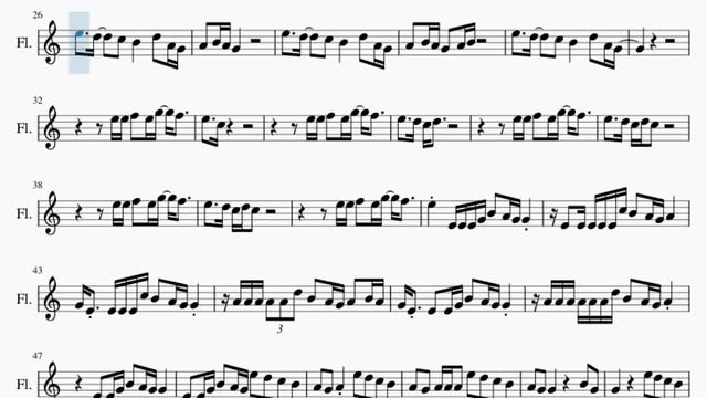 Flute Sheet Music: How to play Essence by WizKid ft Tems смотреть онлайн