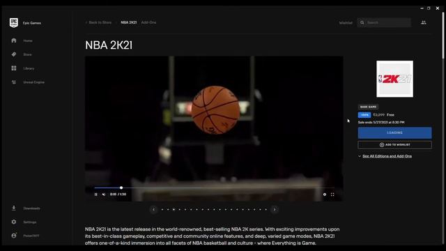 NBA 2k21 FREE ON EPIC GAMES | Mystery Game смотреть онлайн