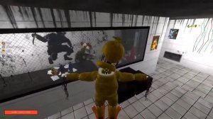 Аниматроники пугают ахраников в Garyys'mod карта фнаф три