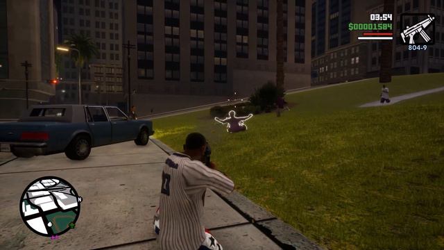 Grand Theft Auto San Andreas: Definitive Edition PC. (Mission #23 Doberman) смотреть онлайн