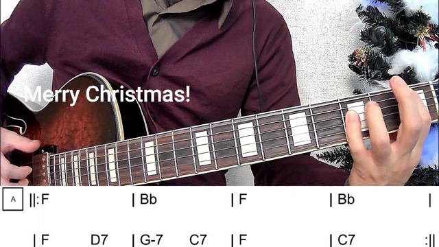 サンタが街にやってくる・ギター伴奏（コード付き） Ibanez ag-95 смотреть онлайн