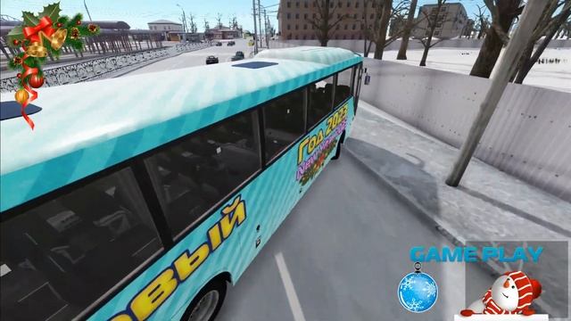 Bus Simulator - Новогодний окрас 2023 смотреть онлайн
