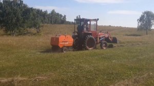 Прессуем сено прессом 0870. Пресс подборщик 0870,0850. Сенокос 2023 год