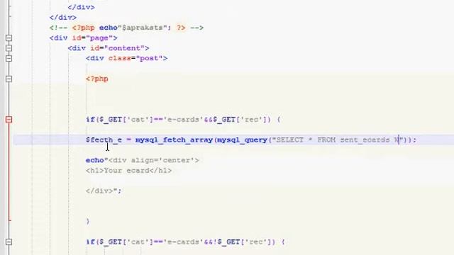 PHP E-card tutorial pt.4 смотреть онлайн