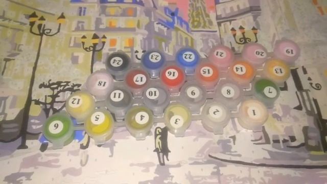 Обзор "MOLLY" картина по номерам с цветной схемой на холсте "Парижская улица" + готовый результат смотреть онлайн
