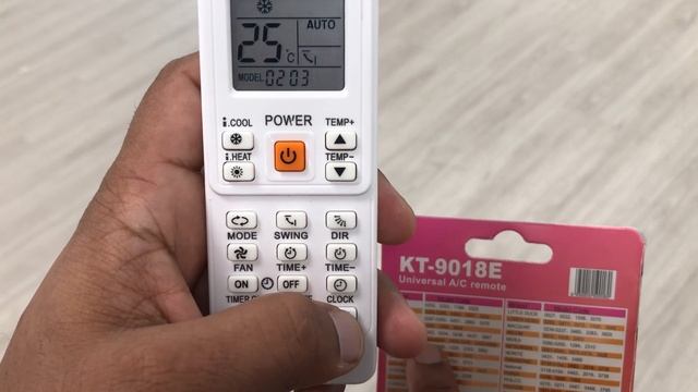 KT-9018E, How to set universal Remote in all type ac#maintenance смотреть онлайн