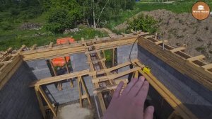 Дом Из Керамзитобетонных блоков ч3 | Армопояс - опалубка, армирование, заливка