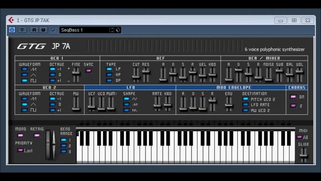 GTG JP7 AK by GTG Synths смотреть онлайн