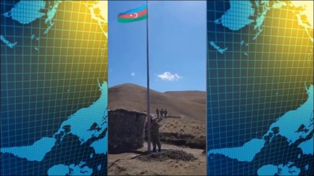 Поднят флаг Азербайджана в направлении села Юхары Шорджа Гейчинского магала смотреть онлайн