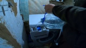 Стирка в машинке автомат без водопровода и канализации в деревне