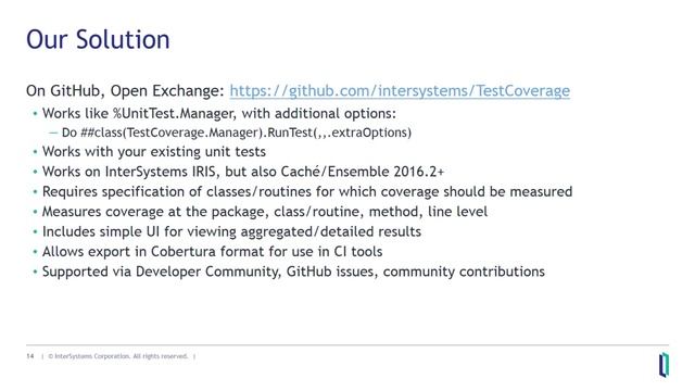 Unit Test Coverage in InterSystems ObjectScript смотреть онлайн