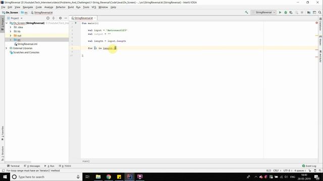 Ep 1.4 | String Reversal - Kotlin Implementation | Tech Interview смотреть онлайн