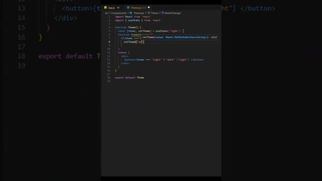 Theme Changer using React JS смотреть онлайн