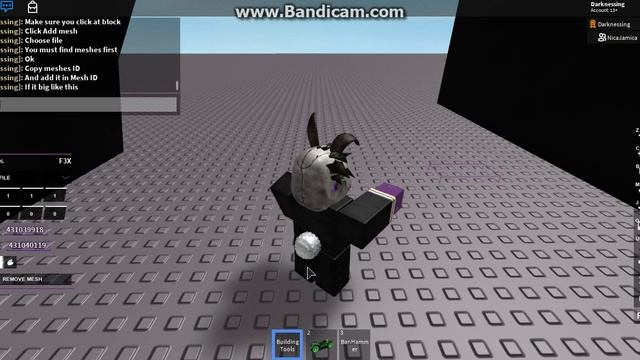 Roblox - How to add meshes with F3X смотреть онлайн