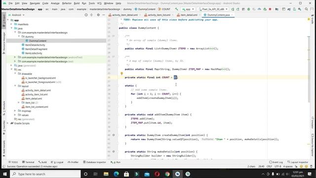 Master Detail Flow Template in Android Studio | 30 | Android Development Tutorial for Beginners смотреть онлайн