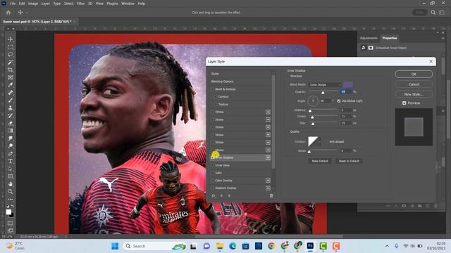 FREE PSD Photoshop Tutorial Matchday Poster Rafael Leao смотреть онлайн