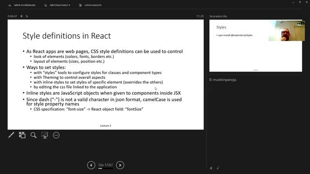 Principles of programming graphical user interface 2020 - React summary 2 смотреть онлайн
