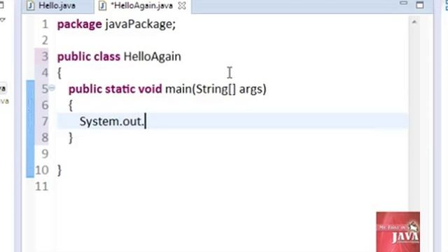 My First In Java Tutorial 3b: Java First Program Last Part смотреть онлайн
