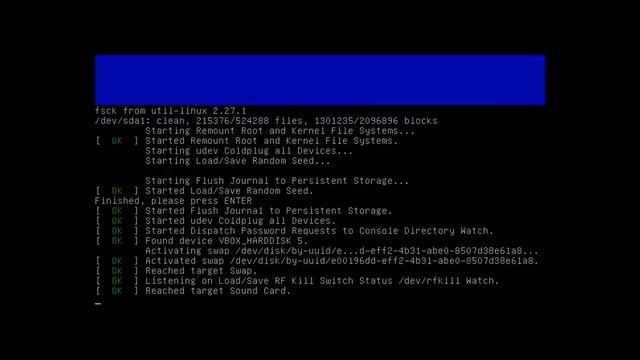 linux mint - fsck from recovery смотреть онлайн